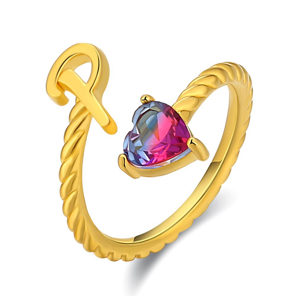 Verstellbarer Namensring "Meerjungfrauenflosse"