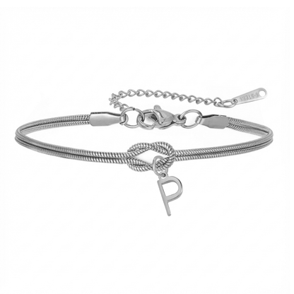 Initialenarmband „Knoten“