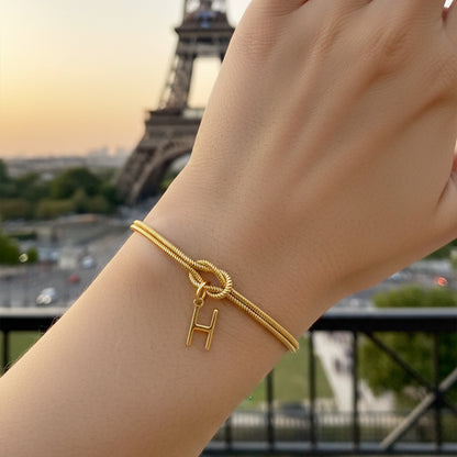 Initialenarmband „Knoten“