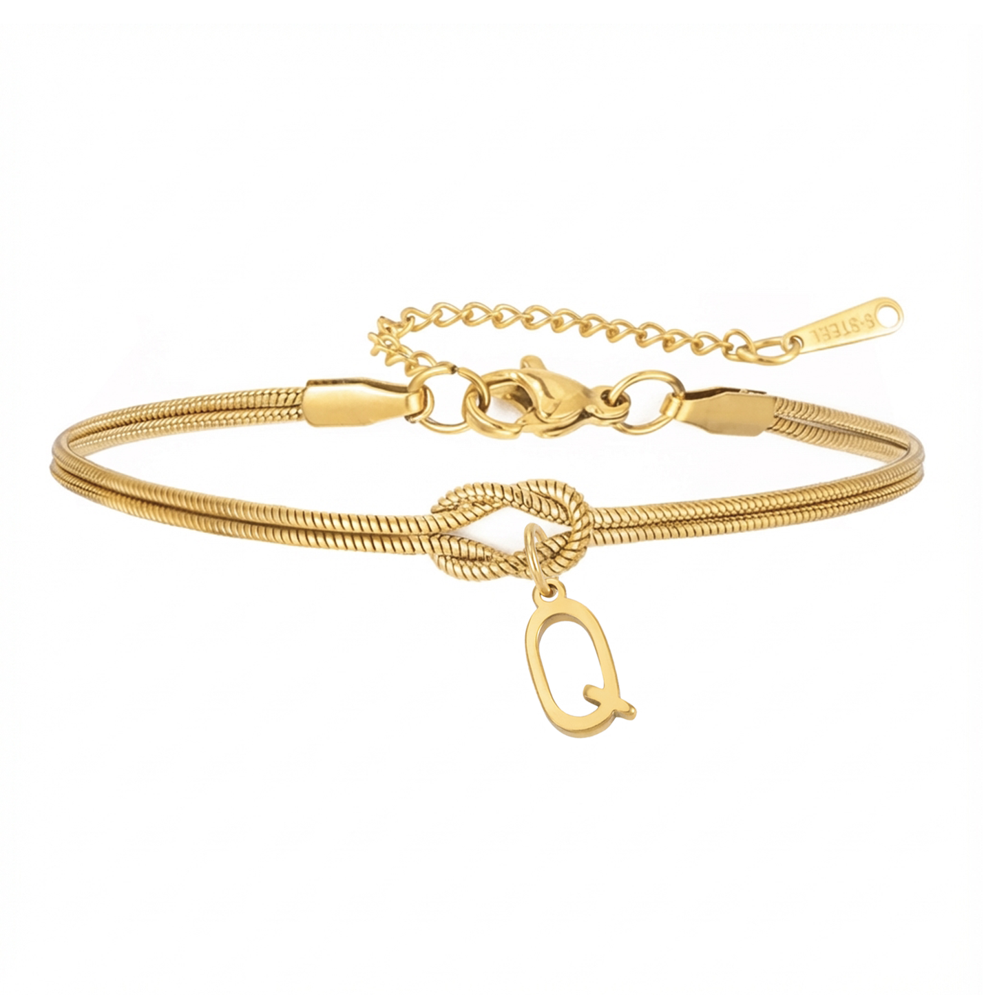 Initialenarmband „Knoten“