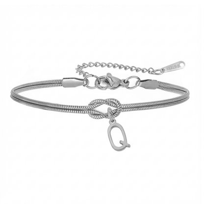 Initialenarmband „Knoten“