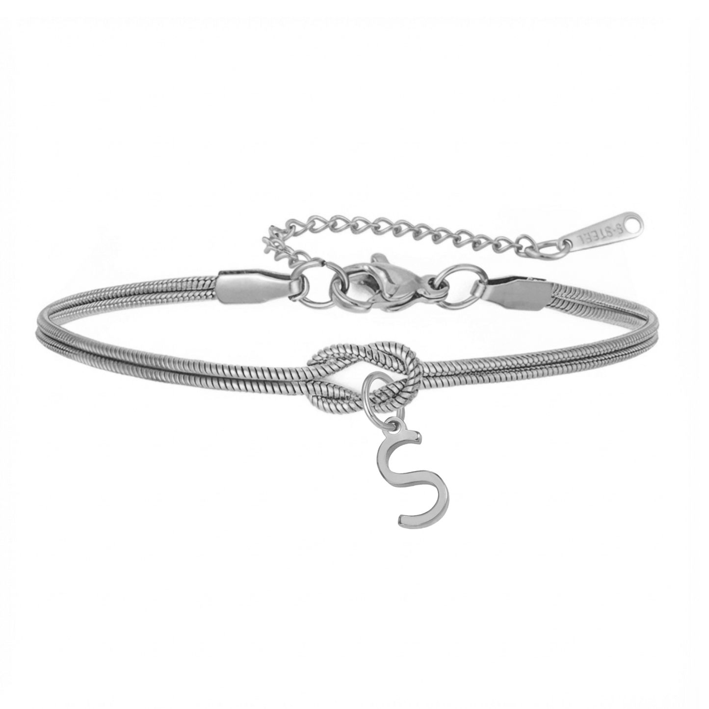 Initialenarmband „Knoten“
