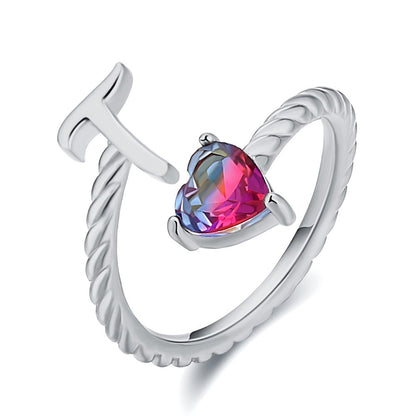 Verstellbarer Namensring "Meerjungfrauenflosse"