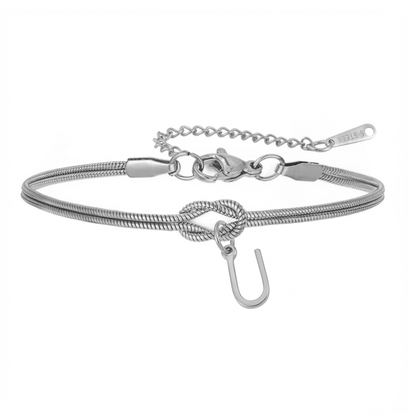 Initialenarmband „Knoten“
