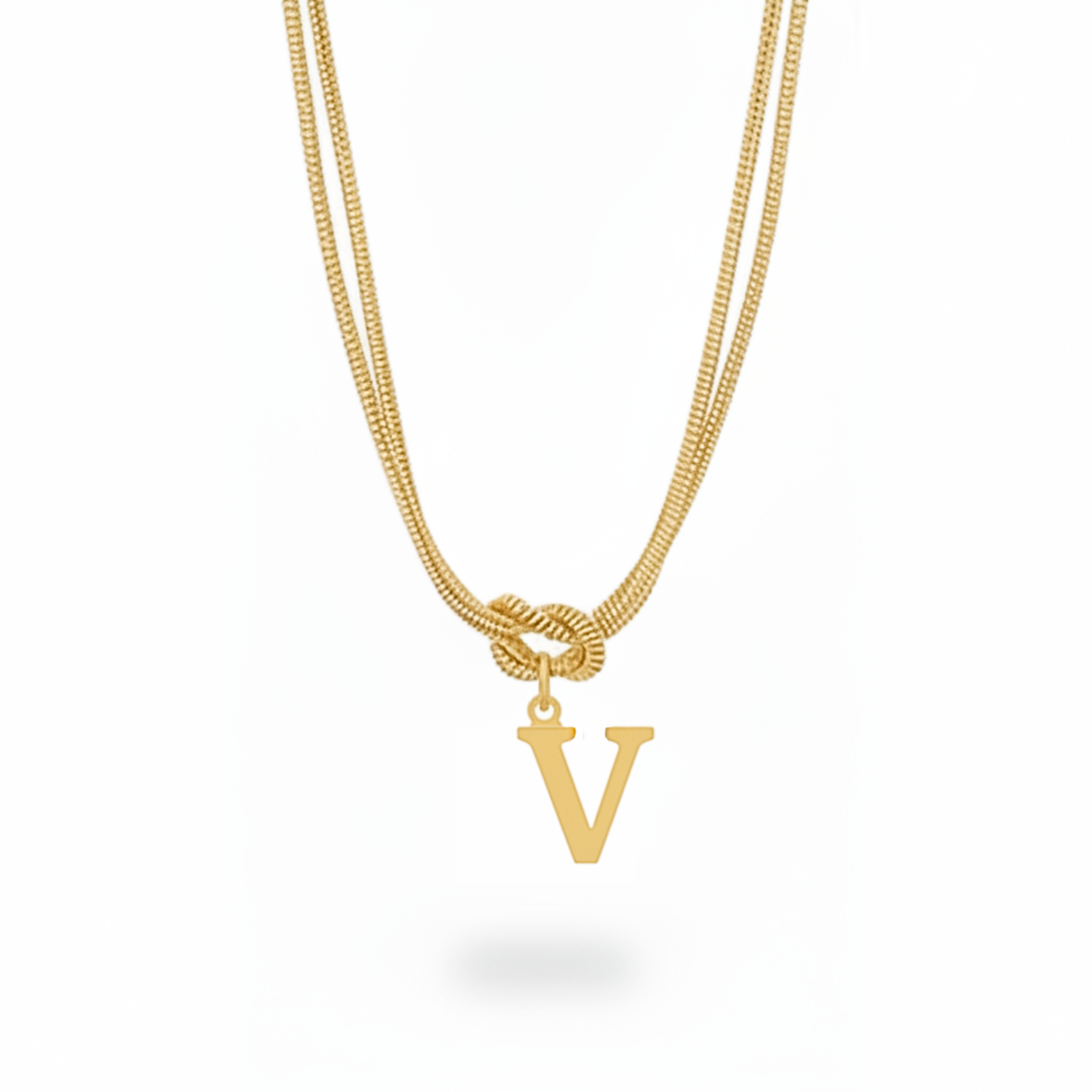 Initialen-Halskette "Alphabet-Knoten"