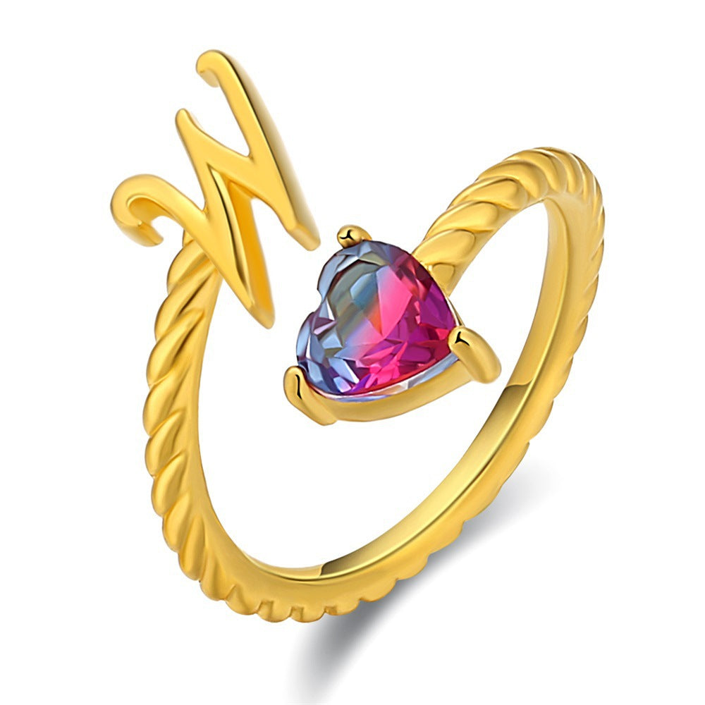 Verstellbarer Namensring "Meerjungfrauenflosse"