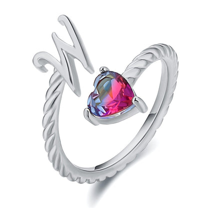 Verstellbarer Namensring "Meerjungfrauenflosse"