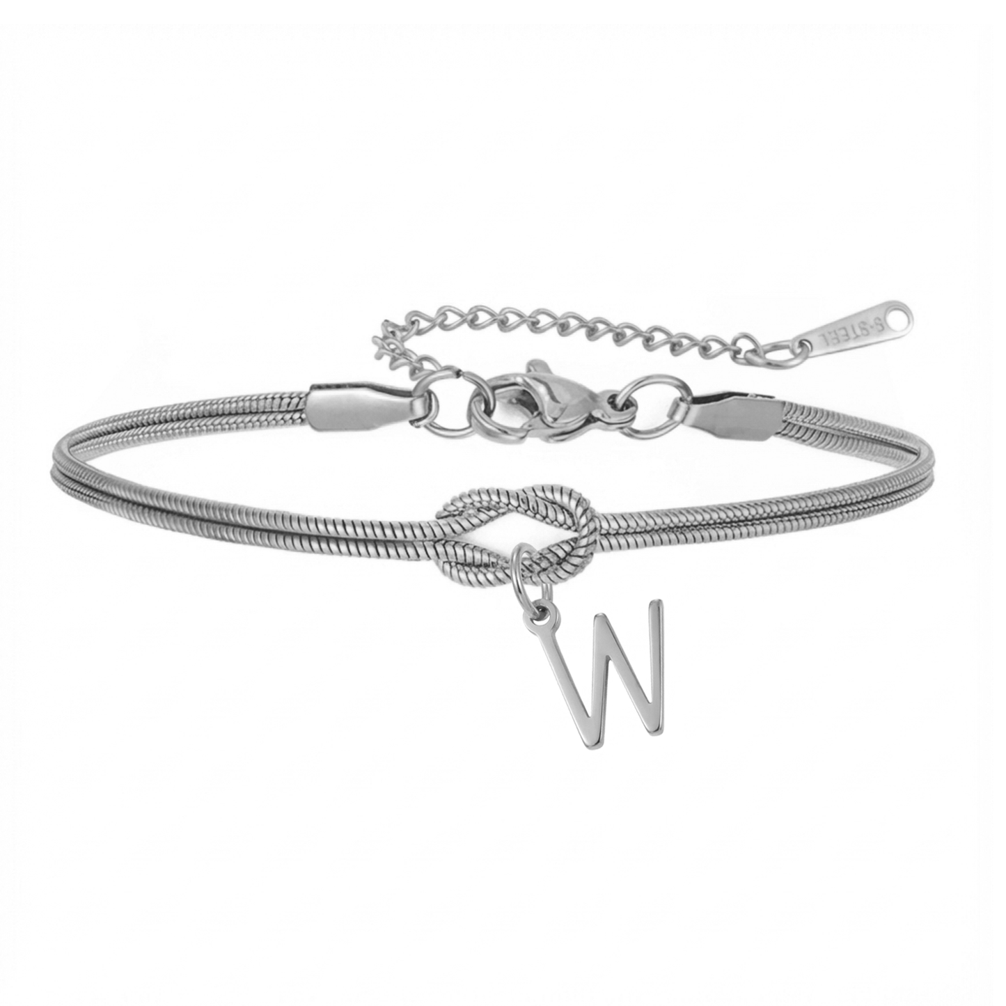 Initialenarmband „Knoten“