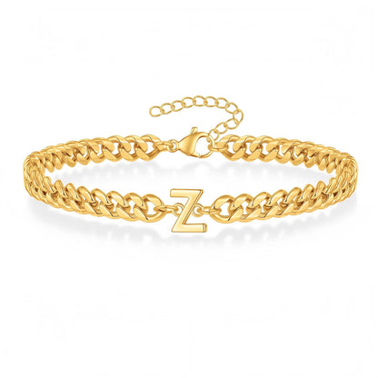 Initial Armband "Curb Letter"