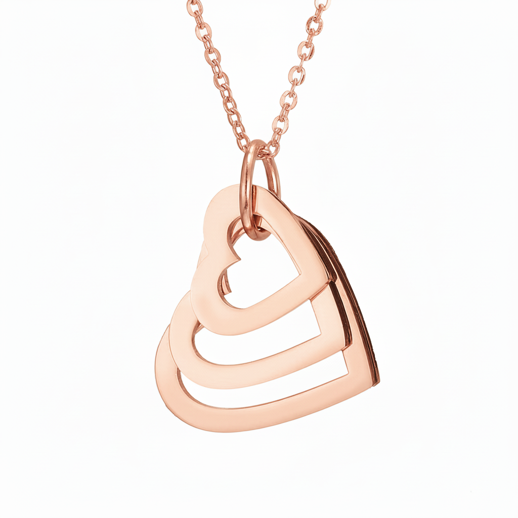 Namenskette "Verschachtelte Herzen"