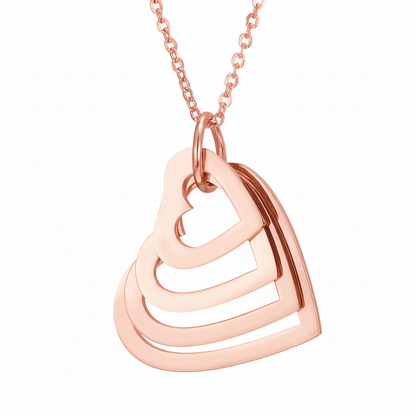 Namenskette "Verschachtelte Herzen"