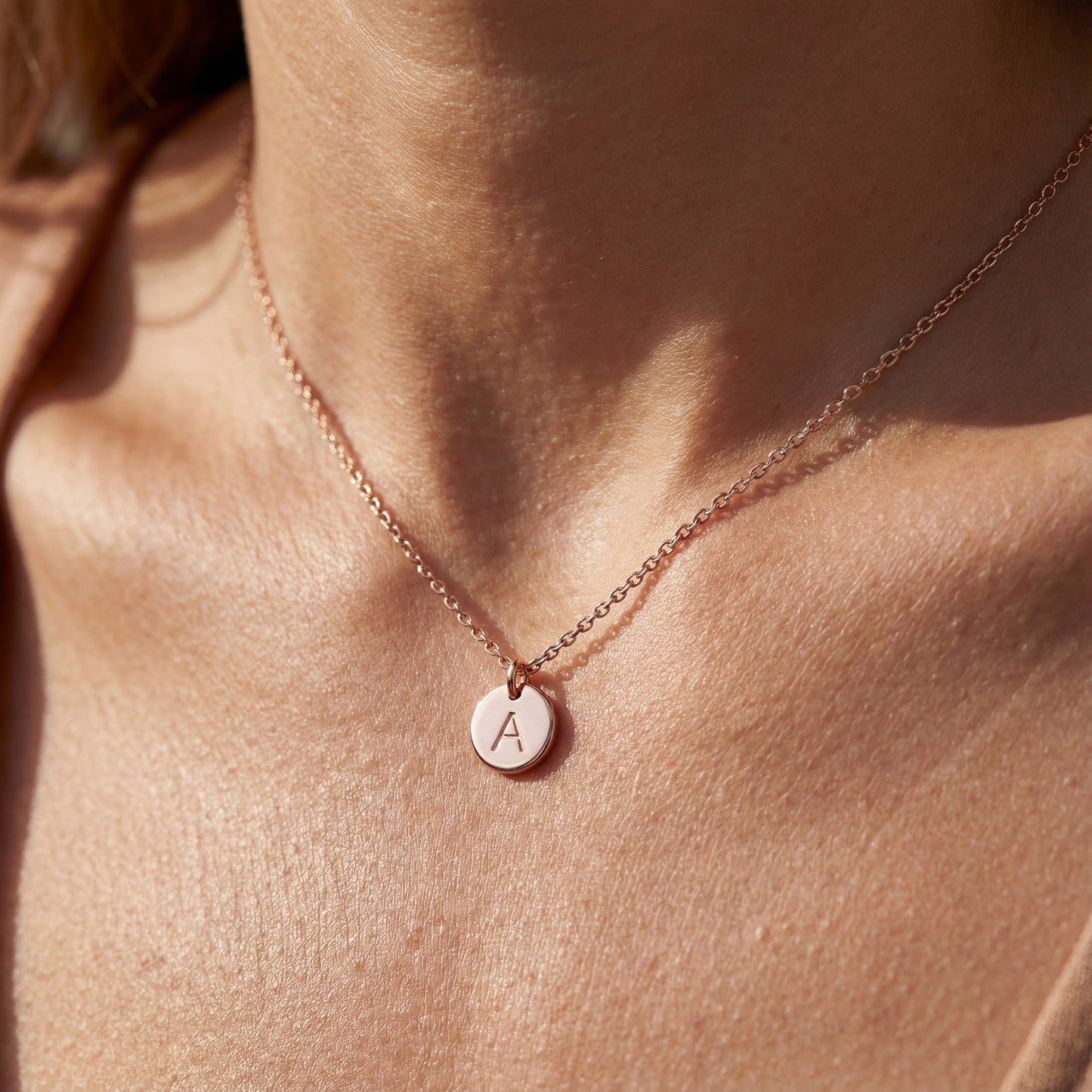 Initial Halskette „Initialscheibe“