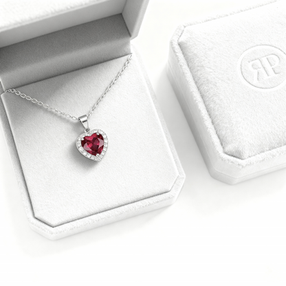 RICCARDI - "Red Radiance" HALSKETTE