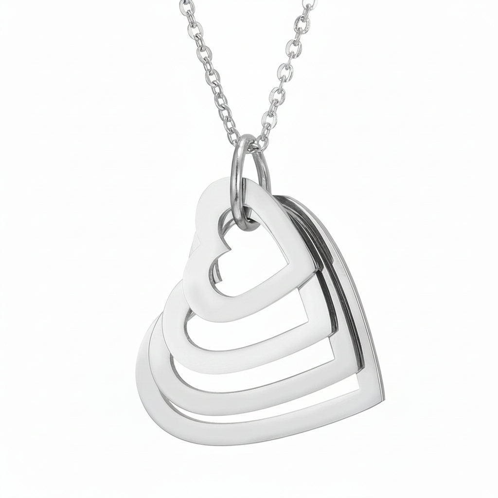 Namenskette "Verschachtelte Herzen"