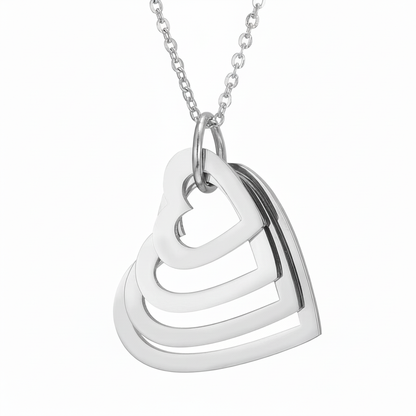 Namenskette "Verschachtelte Herzen"