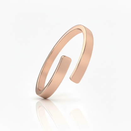 Verstellbarer Initialenring "Dual Soul"