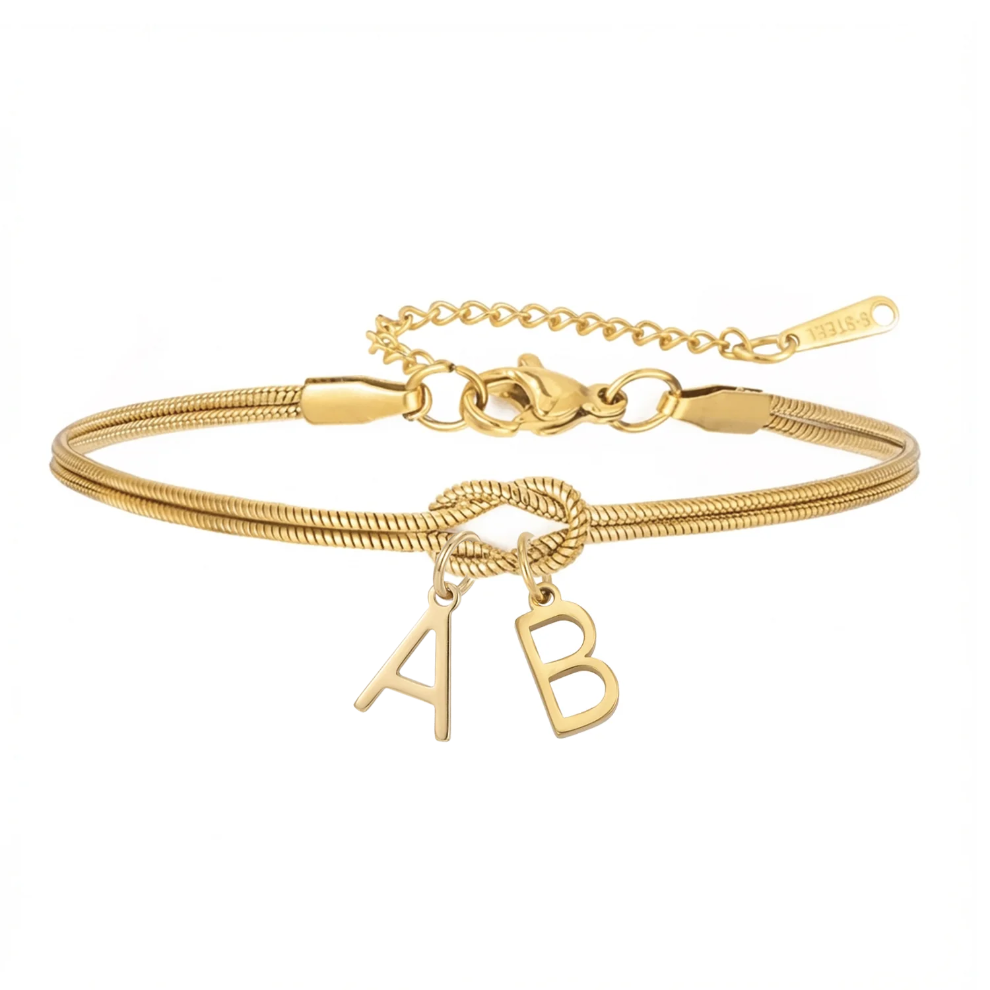 Initialenarmband „Knoten“