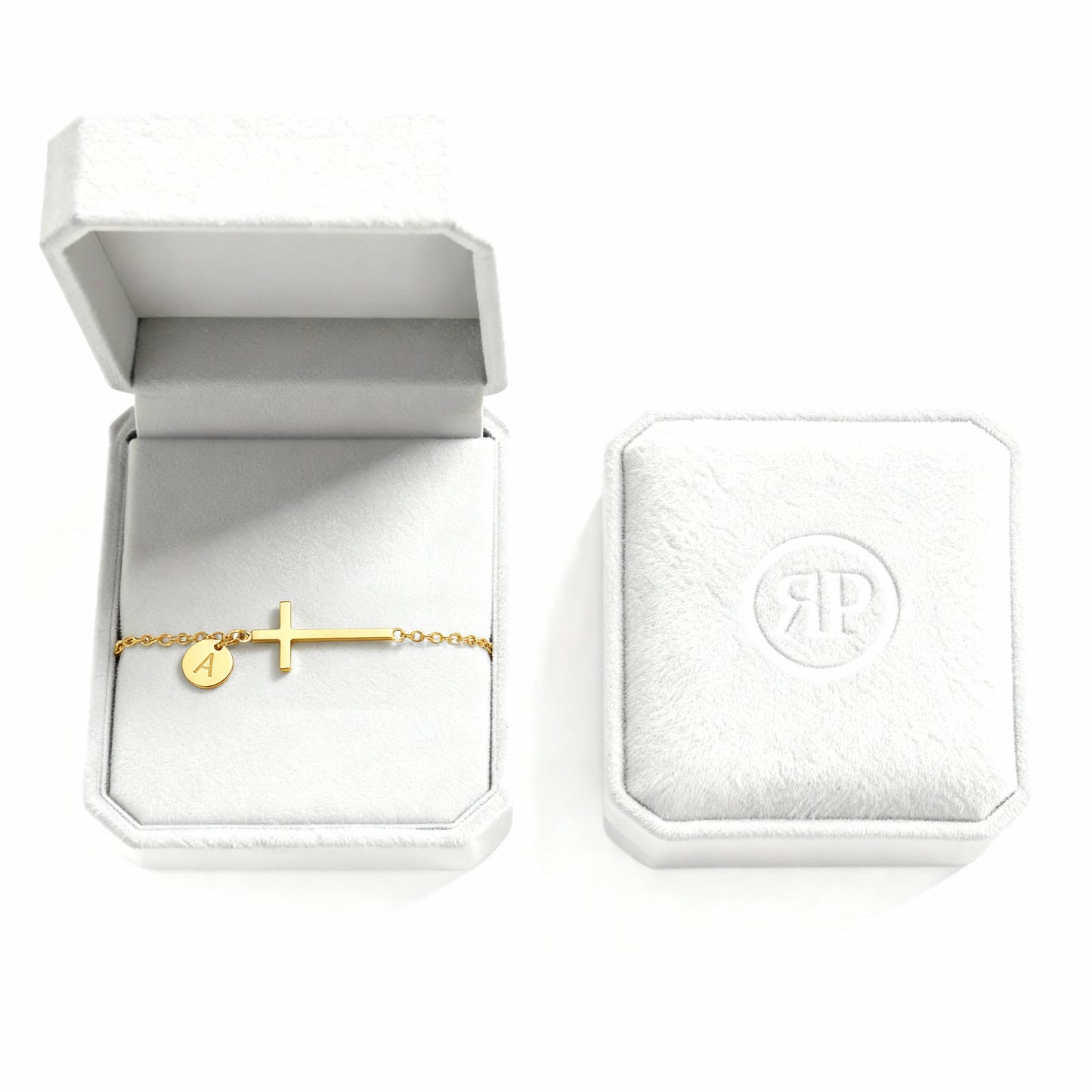 Initialenarmband „Kreuz“